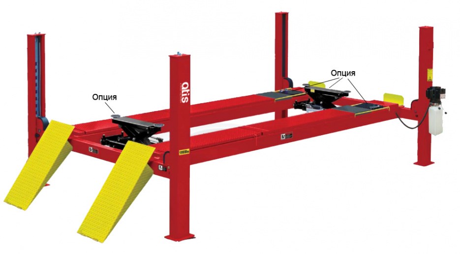 Четырехстоечный подъемник A480A под 3D сход-развал для грузовых авто, г/п 8 т